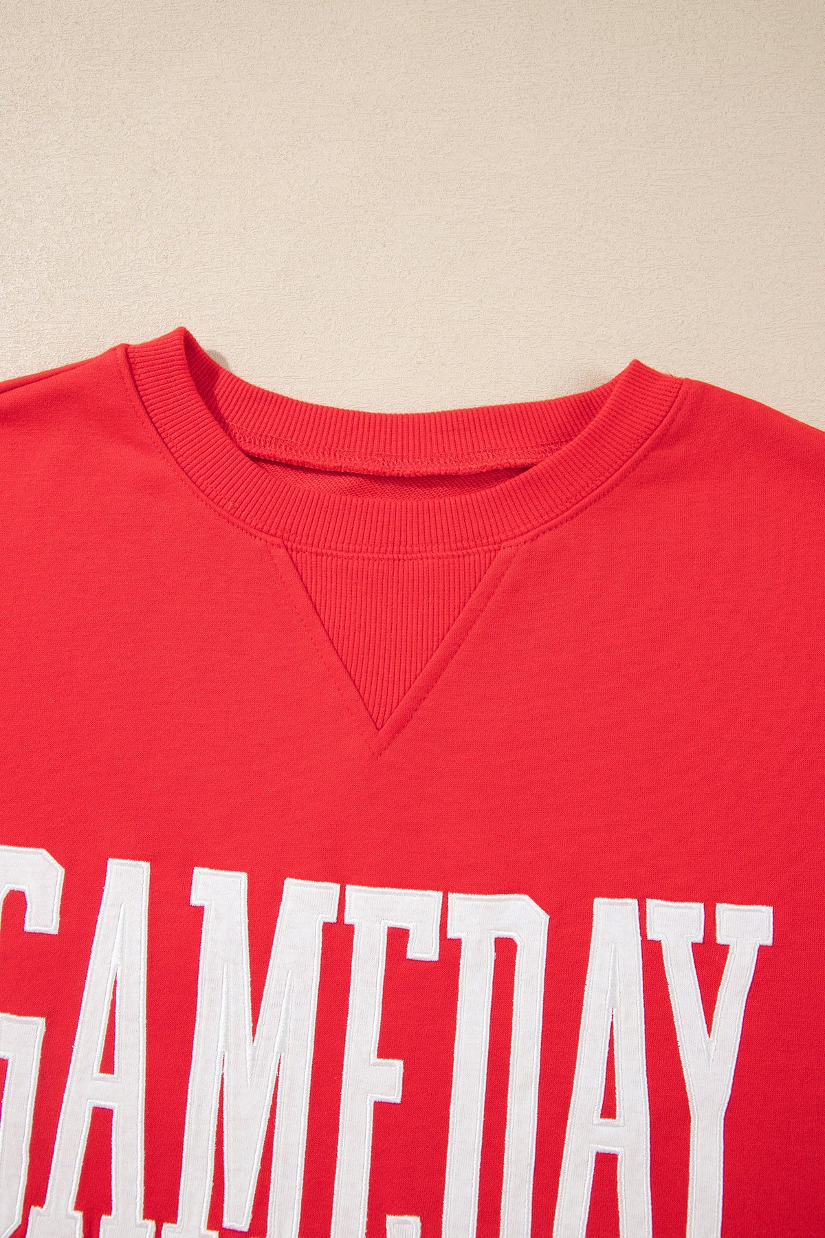 Fiery Red GAMEDAY Embroidered Sweatshirt
