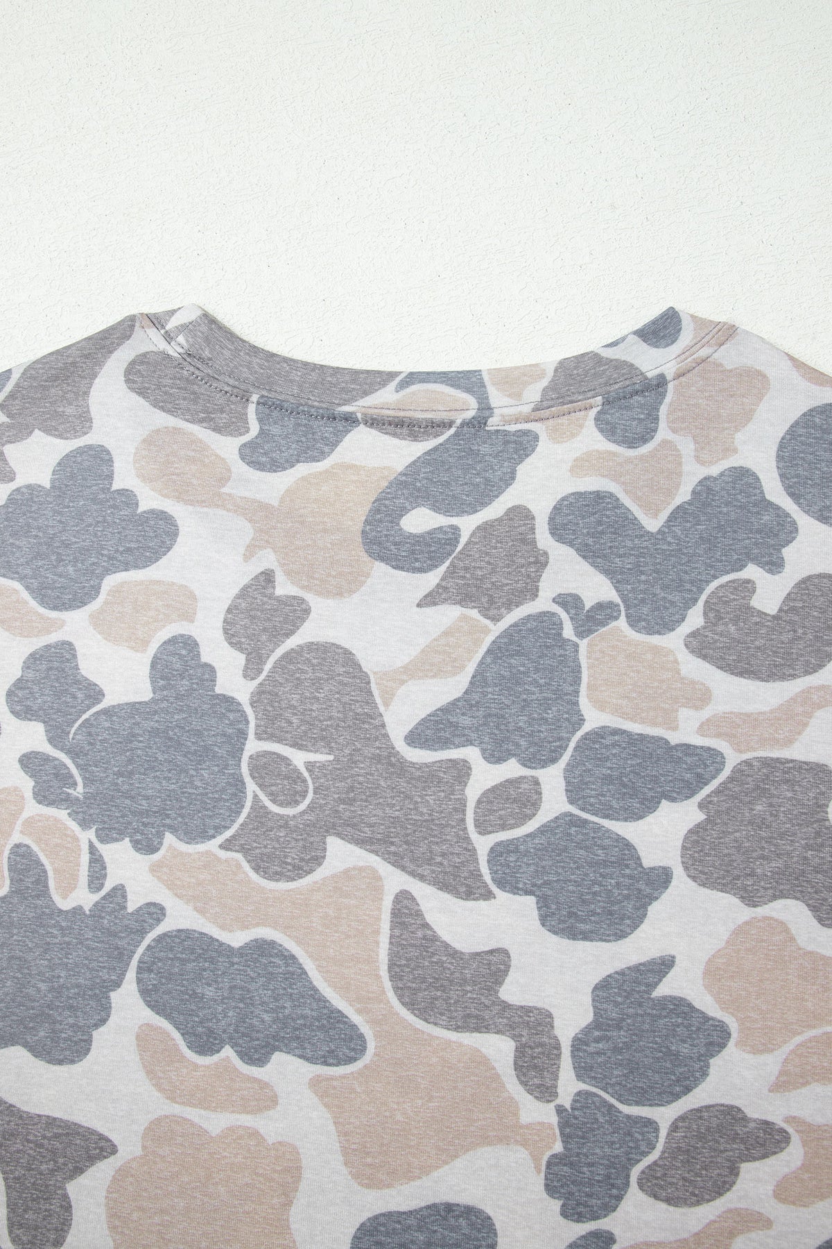 Multicolour Camouflage Print Womens T Shirt