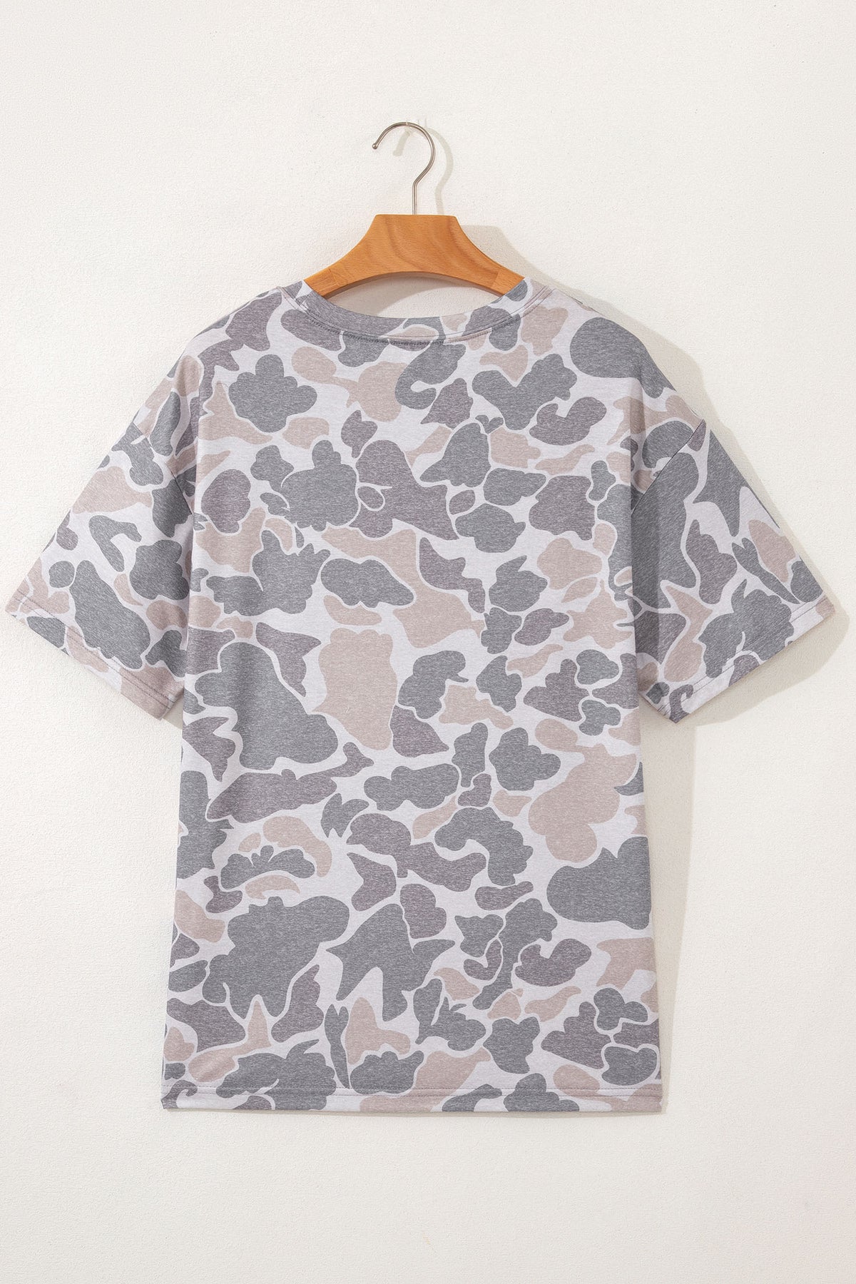 Multicolour Camouflage Print Womens T Shirt