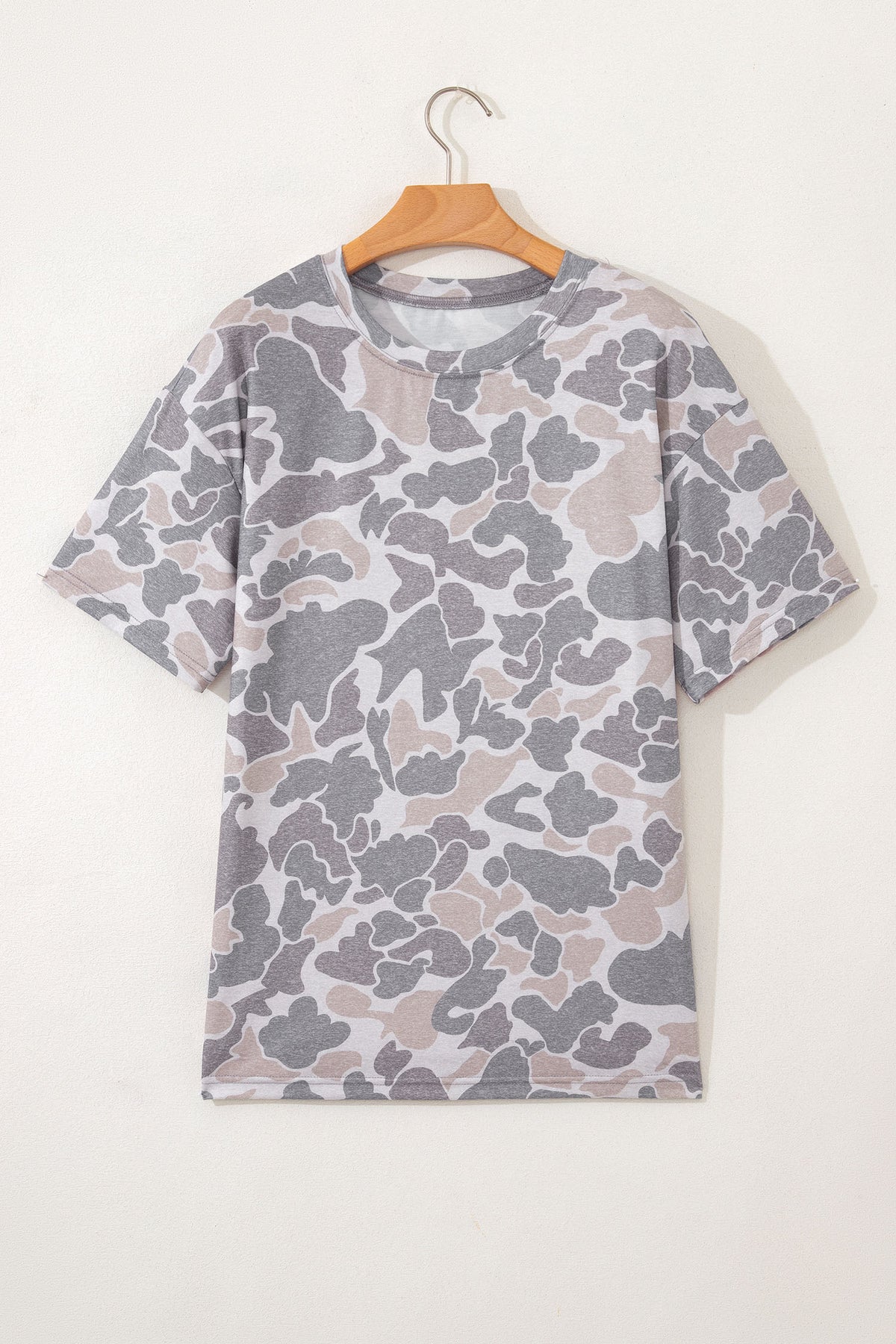 Multicolour Camouflage Print Womens T Shirt
