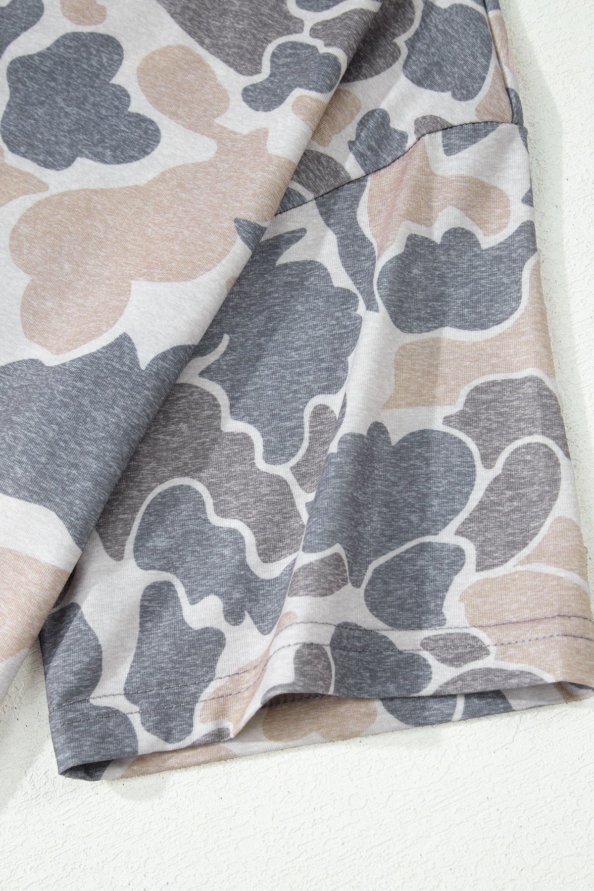 Multicolour Camouflage Print Womens T Shirt