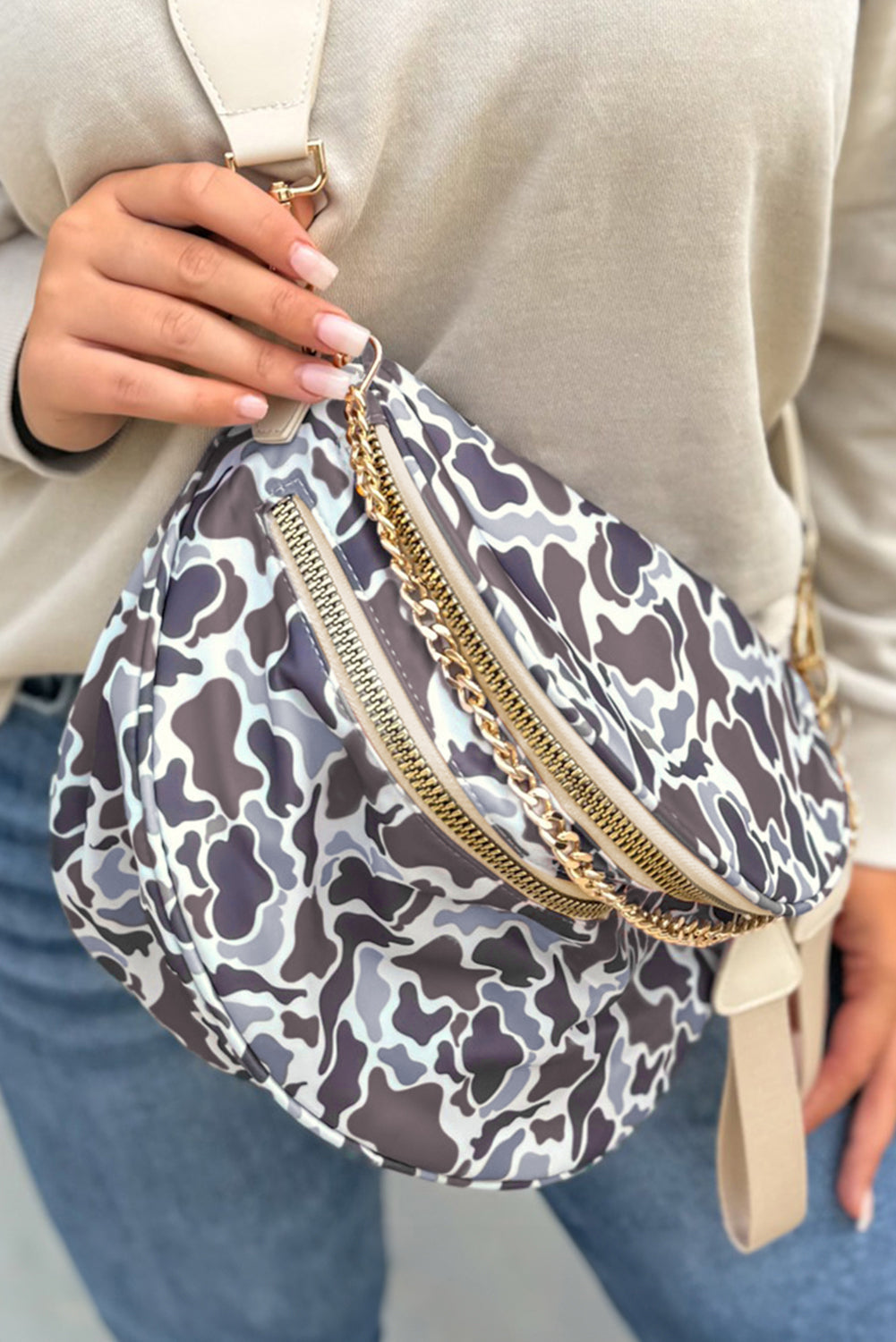 Double Zip Crossbody Bag